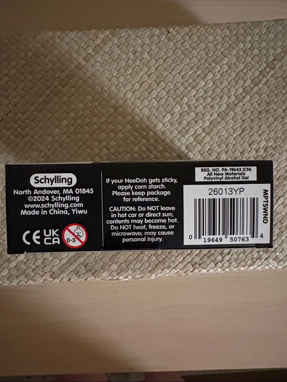 Authentic Genuine Schylling teenie Needoh Swirl 4 Pack New Sealed